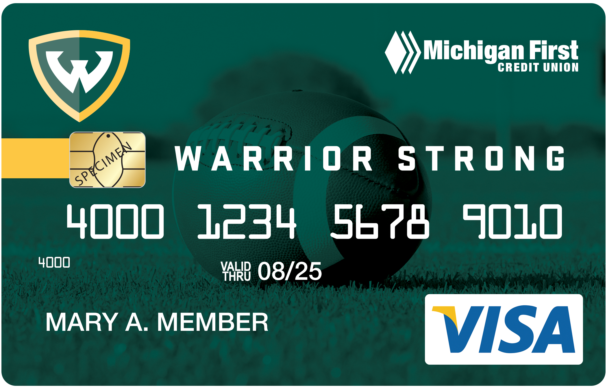 Credit Card: Wayne Warrior Football